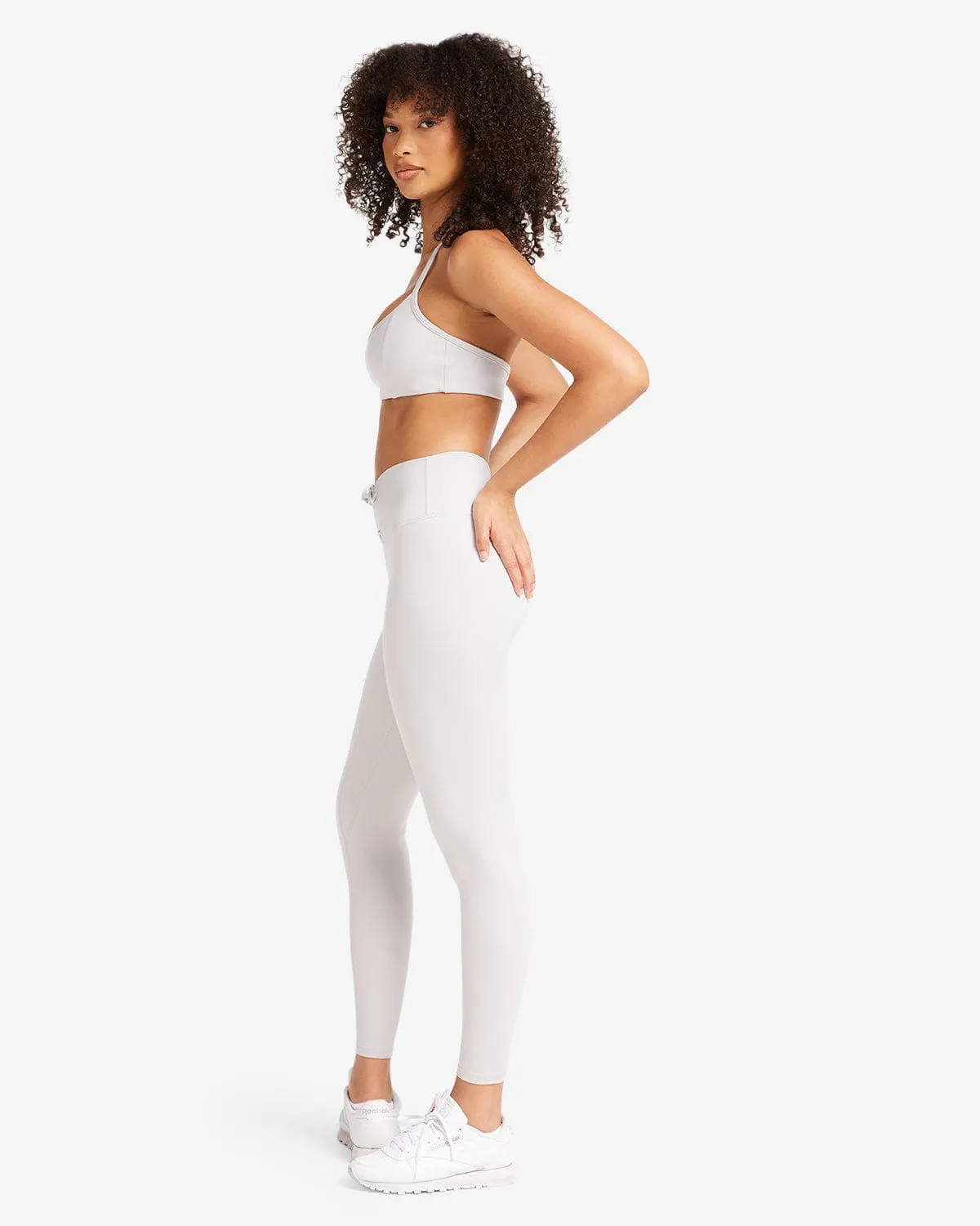 Serenity Drawstring Leggings | Light Grey sold by Crop Shop Boutique product image thumbnail 4