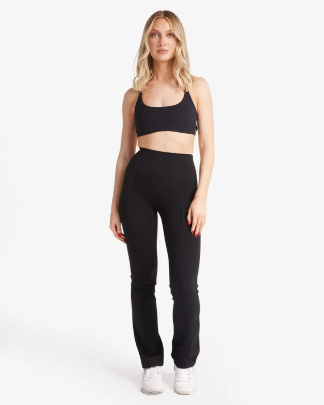 Freedom Bootcut Leggings Petite | Black sold by Crop Shop Boutique