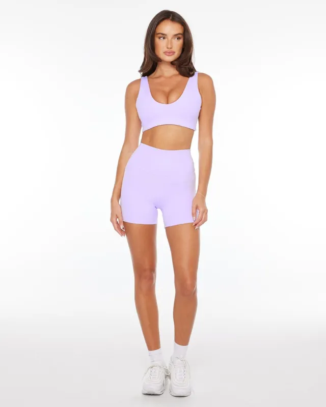 Imperfect - Serenity Shorts 4" | Lilac sold by Crop Shop Boutique