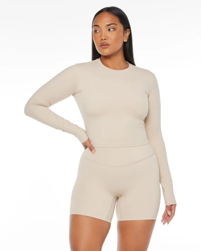 Freedom Nora Long Sleeve | Fawn sold by Crop Shop Boutique