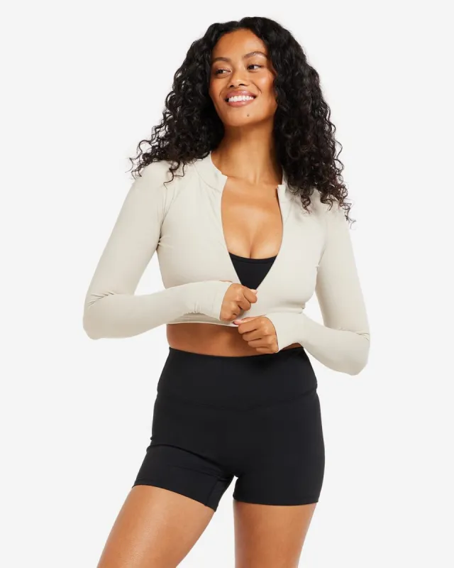 Air Zip Jacket | Oak sold by Crop Shop Boutique