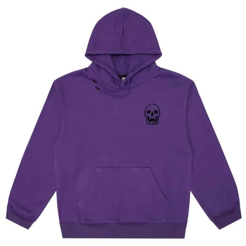 PREMIUM RHINESTONE LOGO HOODIE (PURPLE) sold by Freak
