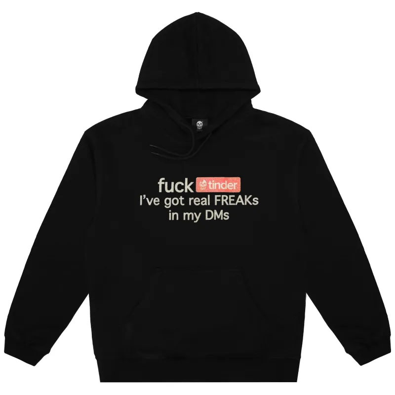 PREMIUM F*%K DATING APPS HOODIE (BLACK) sold by Freak
