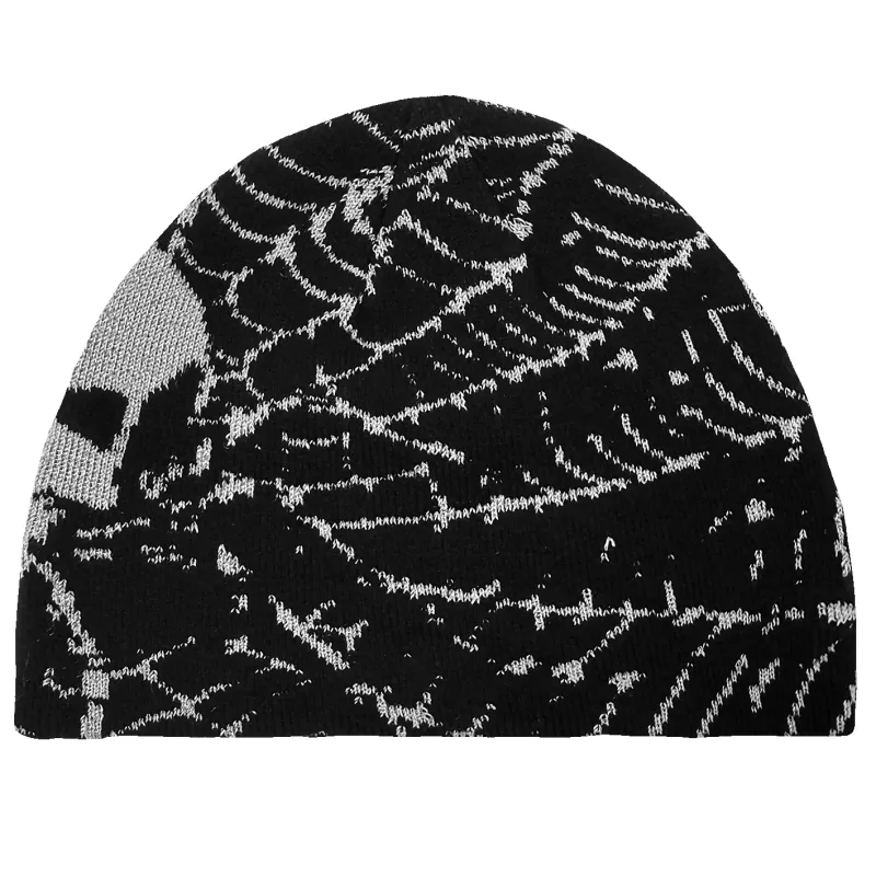 REFLECTIVE SPIDER BEANIE (BLACK) sold by Freak