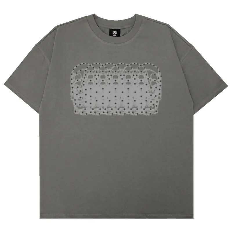 PREMIUM RHINESTONE TEE (OLIVE GREY) sold by Freak