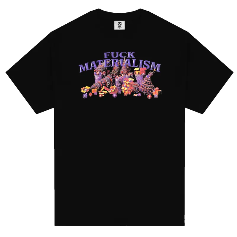 FUCK MATERIALISM TEE (BLACK) sold by Freak