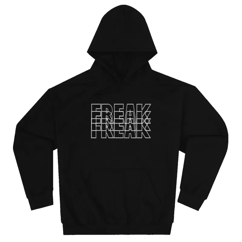TRIPLE LOGO HOODIE (BLACK) sold by Freak