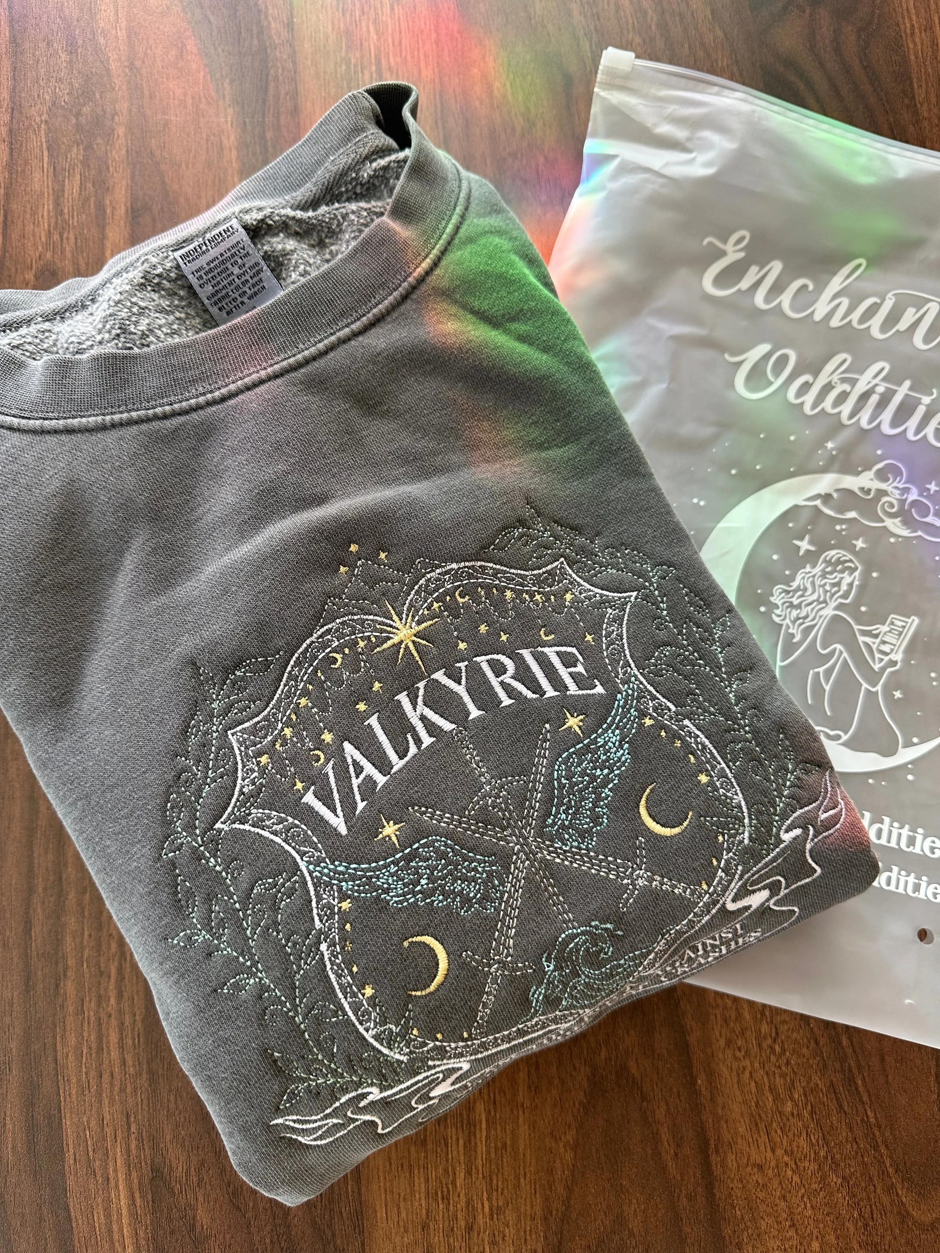 Valkyrie Crest Crewneck, dark colourway - 3XL sold by Enchanted Oddities