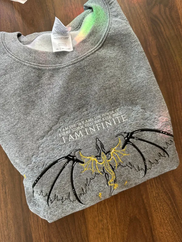 I am Infinite Crewneck - 5XL sold by Enchanted Oddities