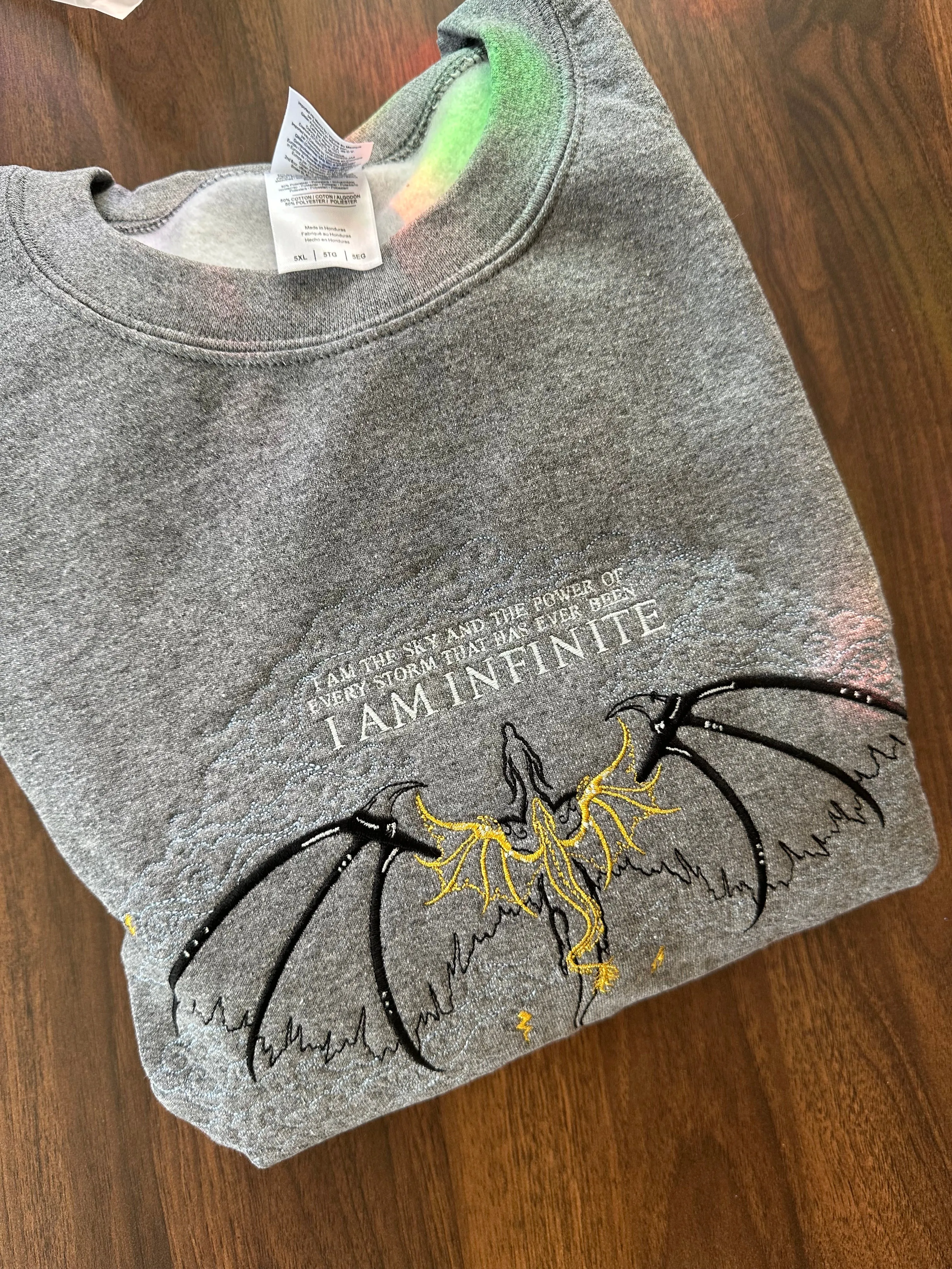 I am Infinite Crewneck - 5XL sold by Enchanted Oddities