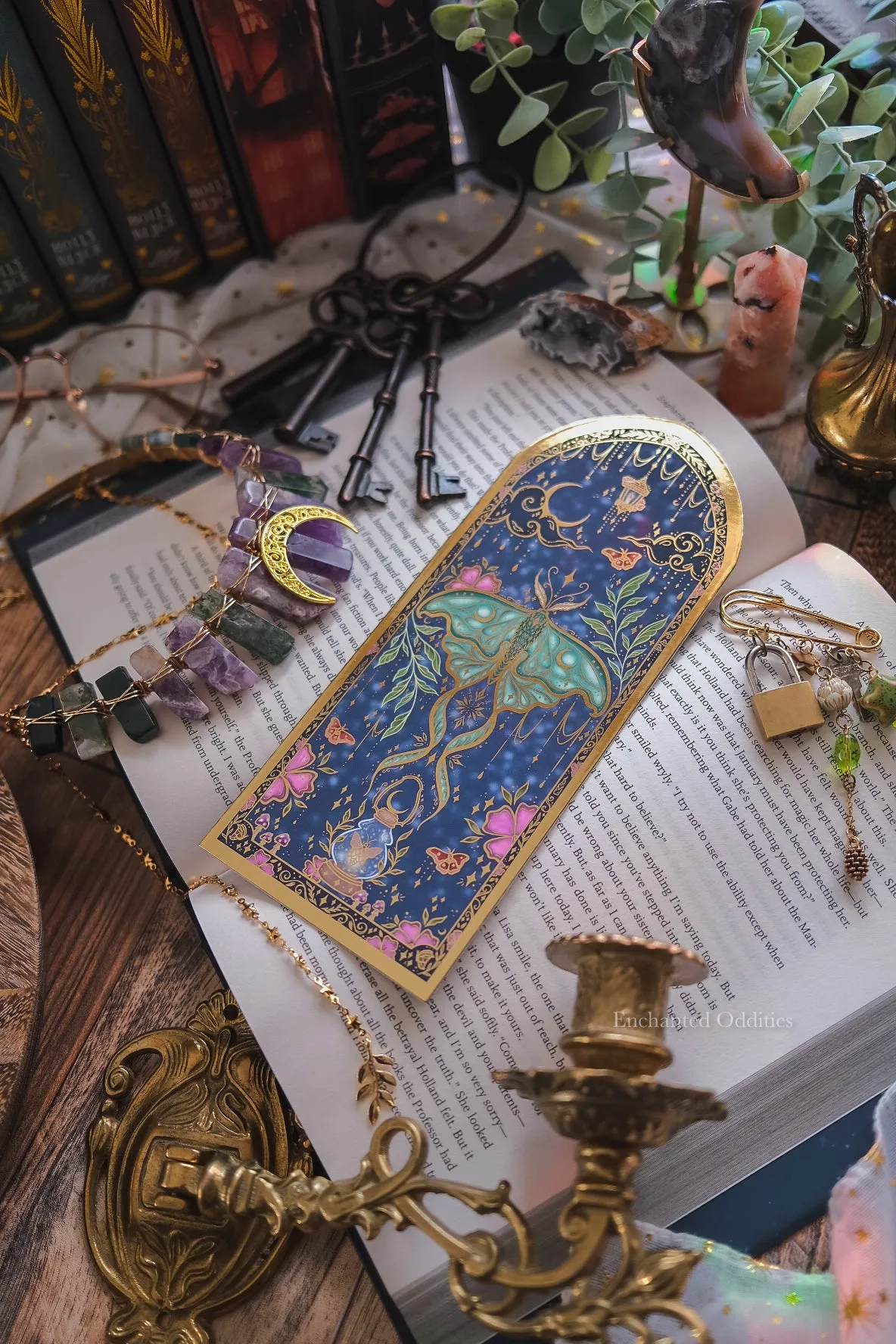 Enchanted Moth Bookmark sold by Enchanted Oddities product image thumbnail 2