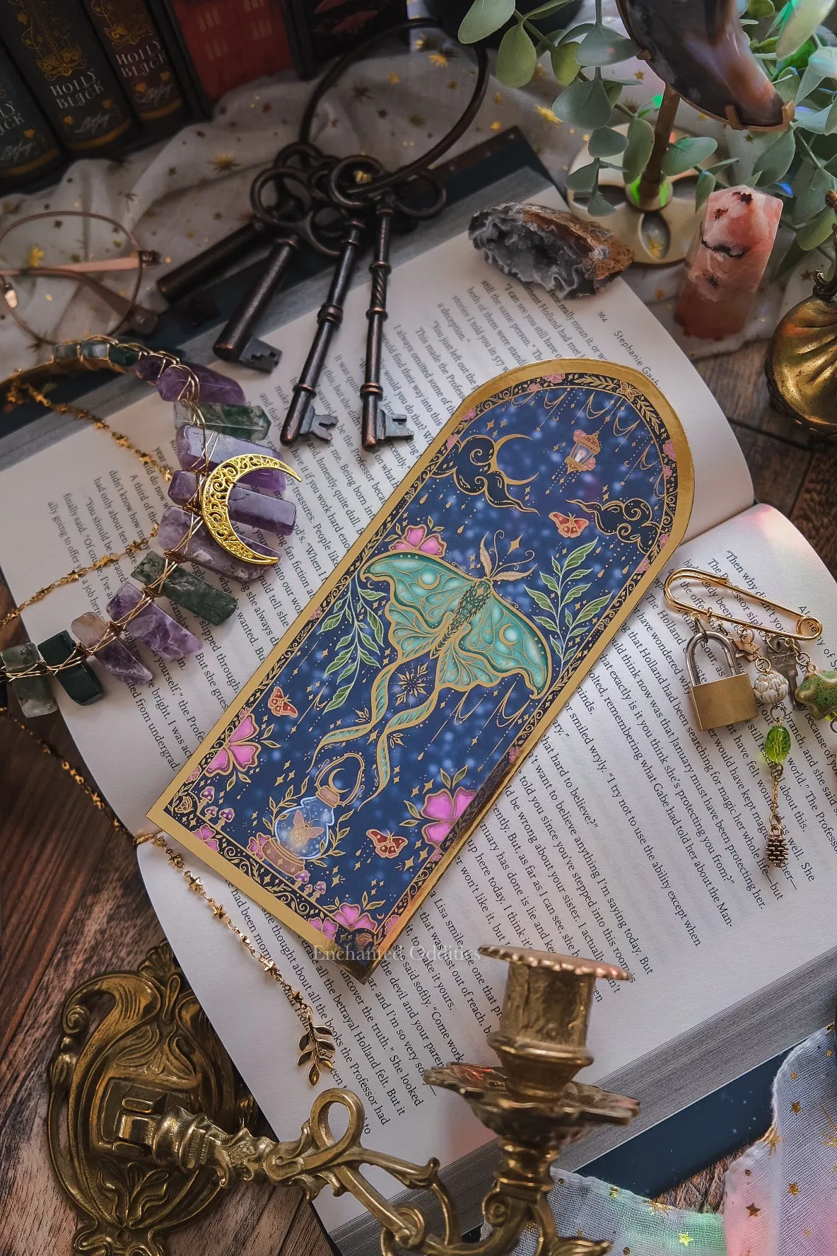 Enchanted Moth Bookmark sold by Enchanted Oddities