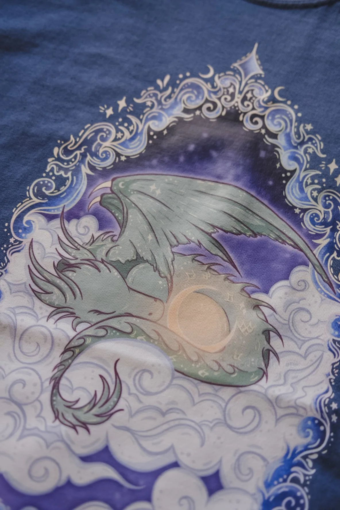 Nightfall Dragon printed tee sold by Enchanted Oddities product image thumbnail 3