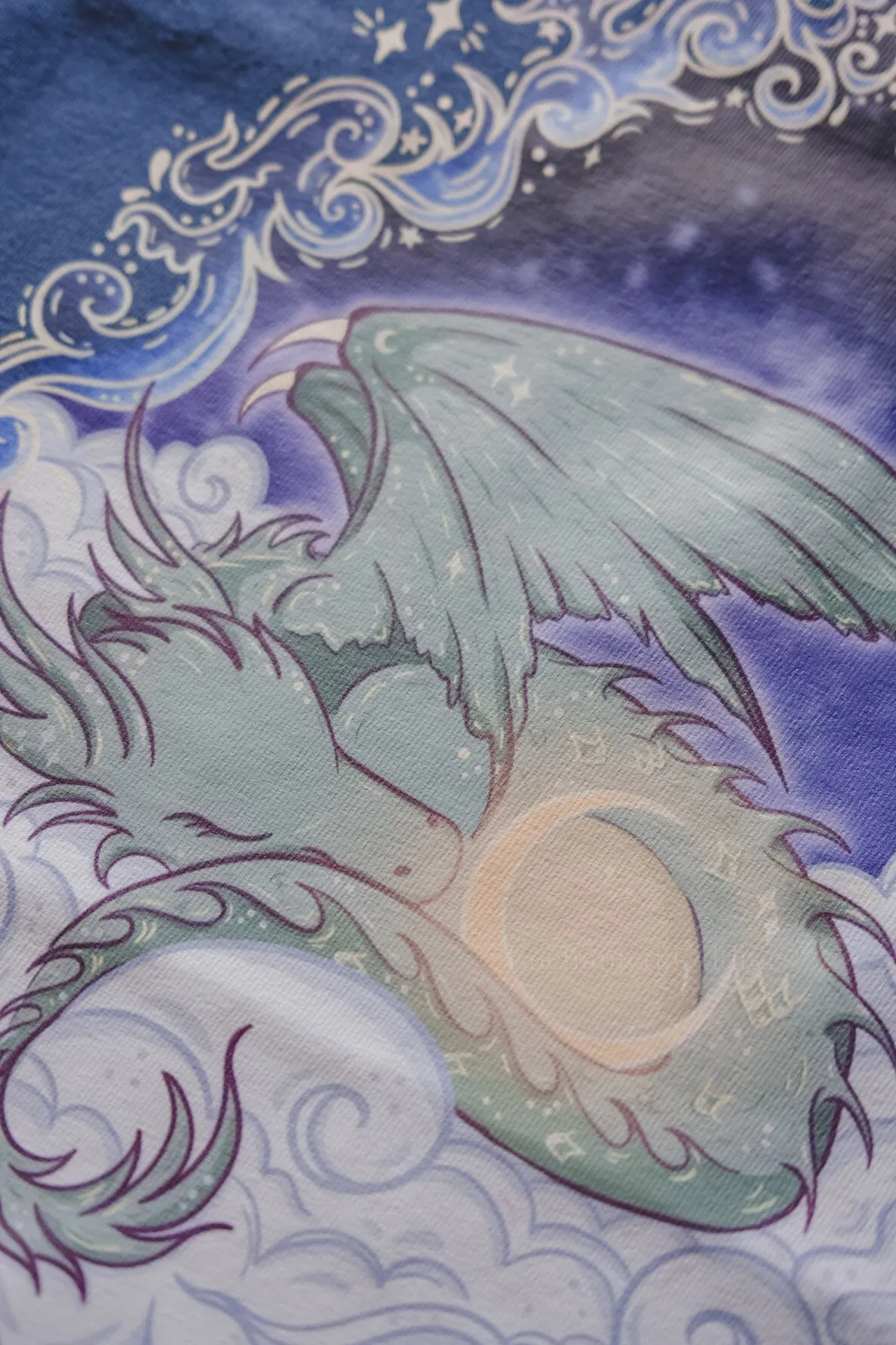 Nightfall Dragon printed tee sold by Enchanted Oddities product image thumbnail 5