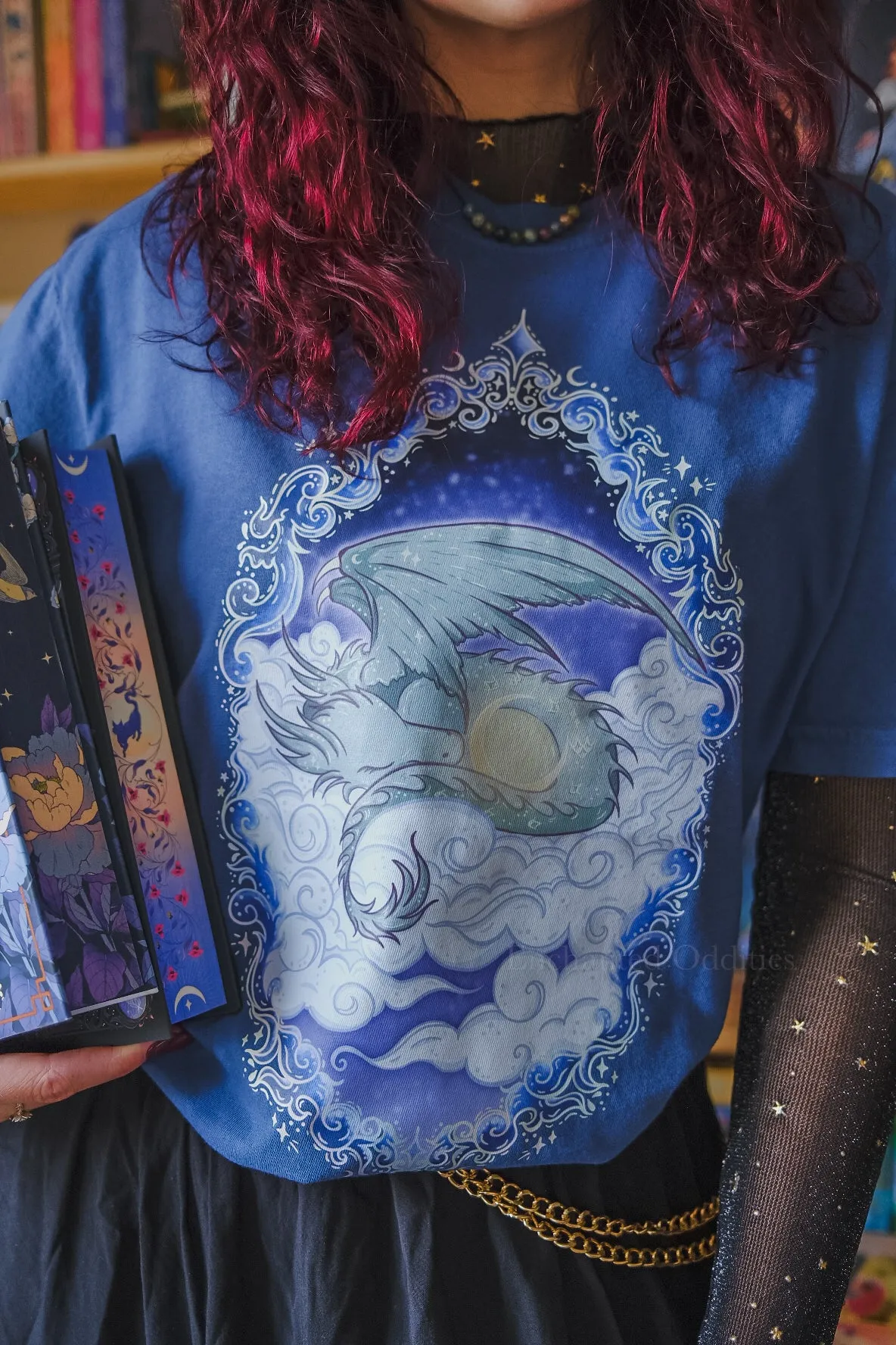 Nightfall Dragon printed tee sold by Enchanted Oddities product image thumbnail 2
