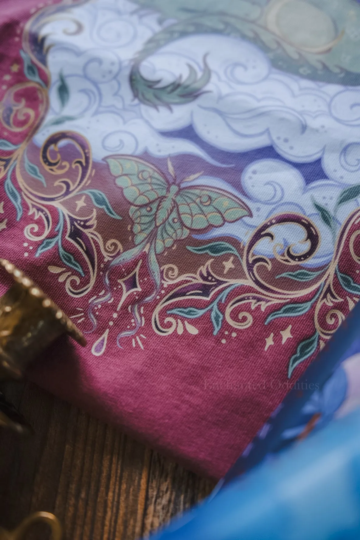 Dusk Dragon printed tee sold by Enchanted Oddities product image thumbnail 4