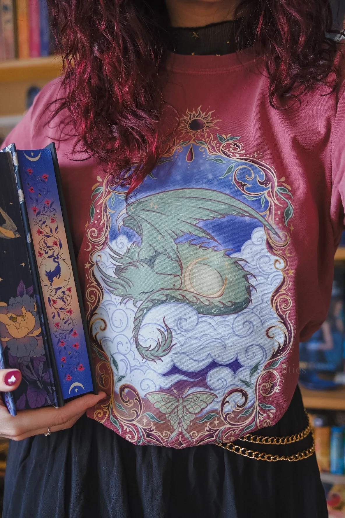 Dusk Dragon printed tee sold by Enchanted Oddities product image thumbnail 2