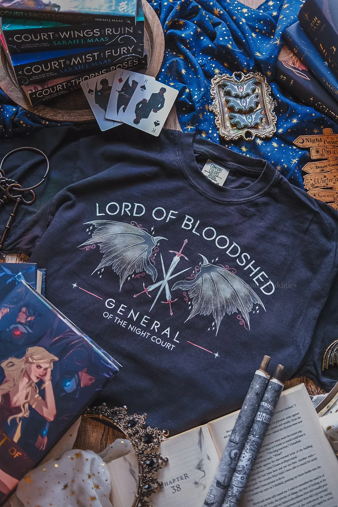Lord of Bloodshed printed tee sold by Enchanted Oddities