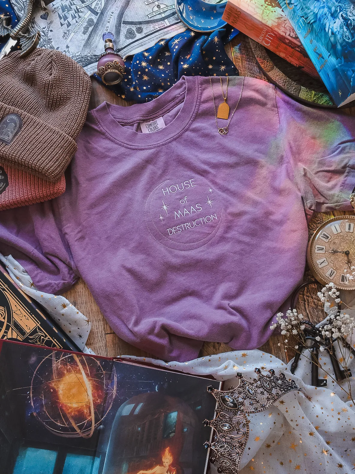 House of Maas Destruction Embroidered Tee sold by Enchanted Oddities