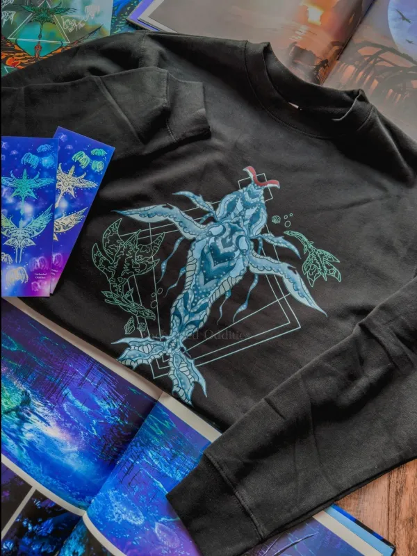 Spirit Sibling Printed Crewneck sold by Enchanted Oddities