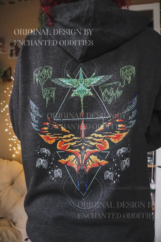 Pandora Rainforest Zipper Hoodie made by Enchanted Oddities