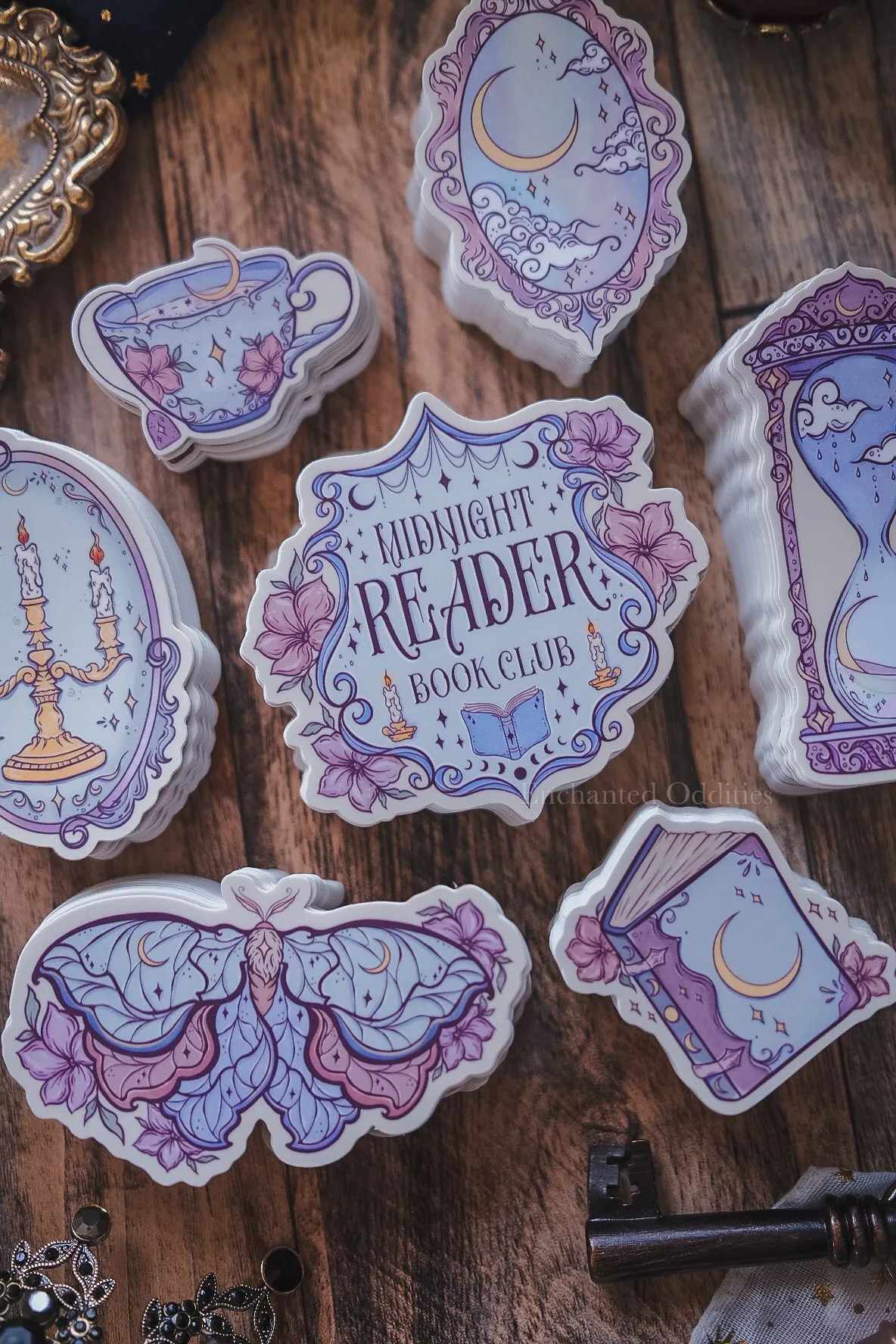 Midnight Reader Sticker Pack sold by Enchanted Oddities product image thumbnail 2