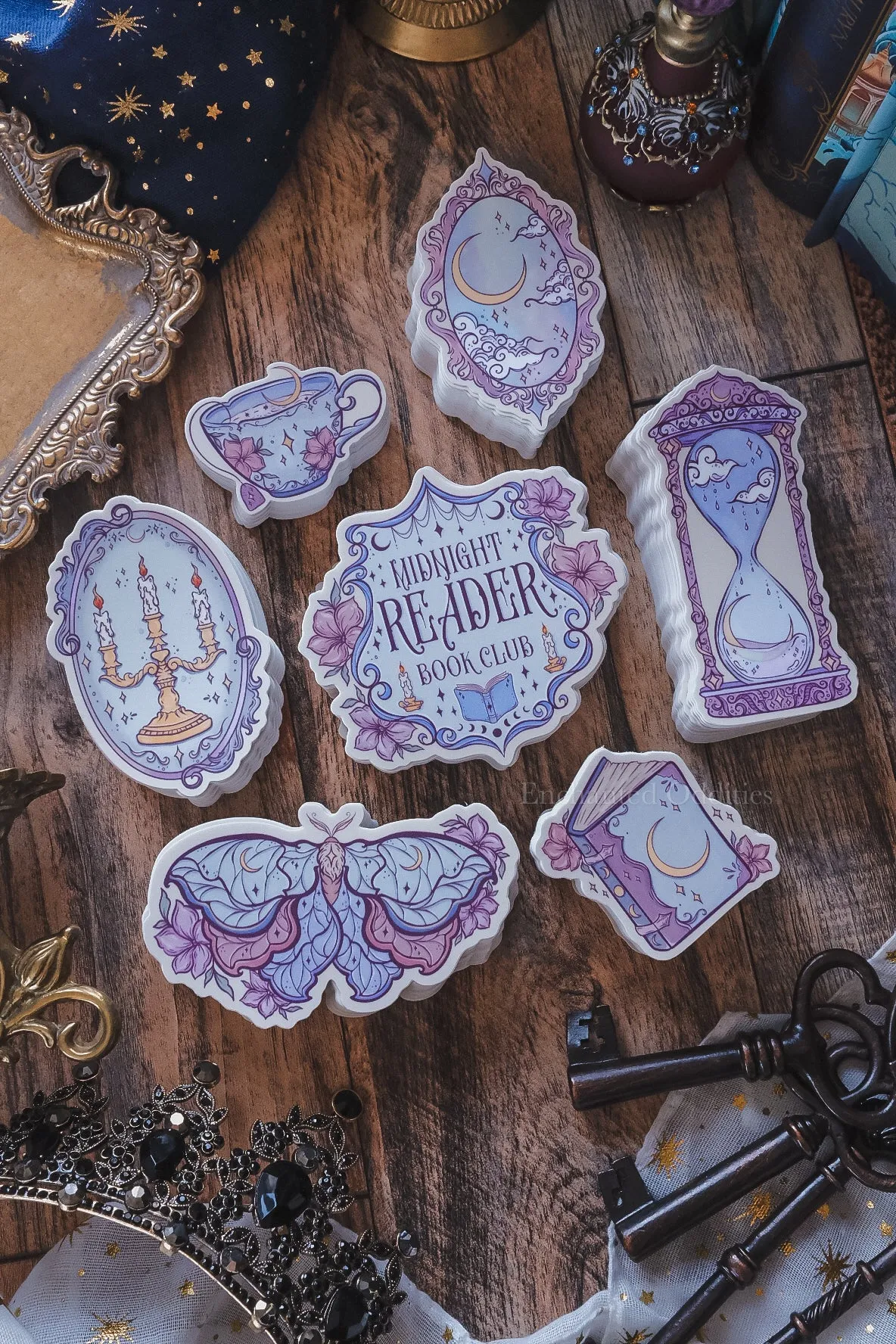 Midnight Reader Sticker Pack sold by Enchanted Oddities