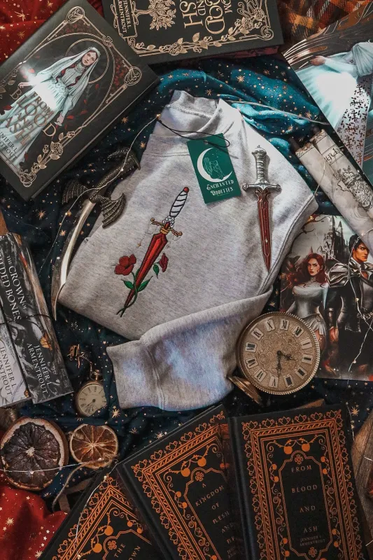 Bloodstone Dagger crewneck made by Enchanted Oddities