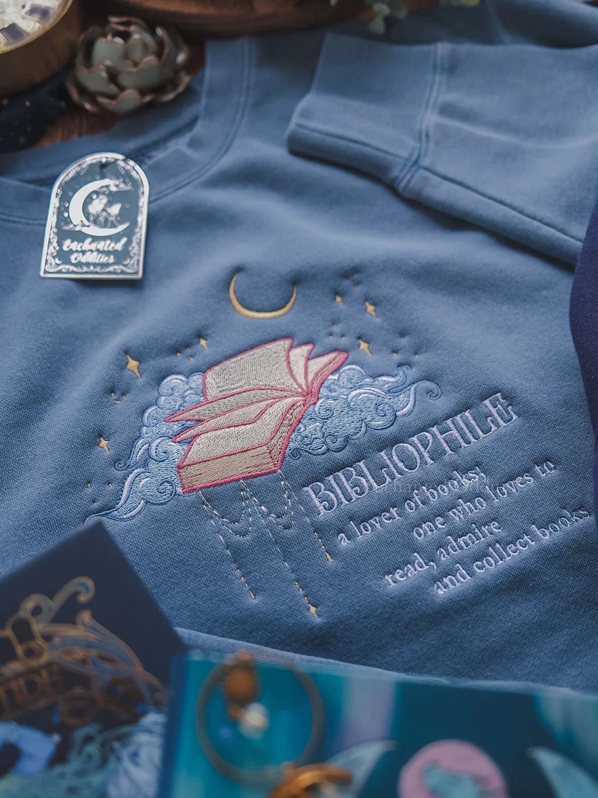 Bibliophile crewneck sold by Enchanted Oddities product image thumbnail 2