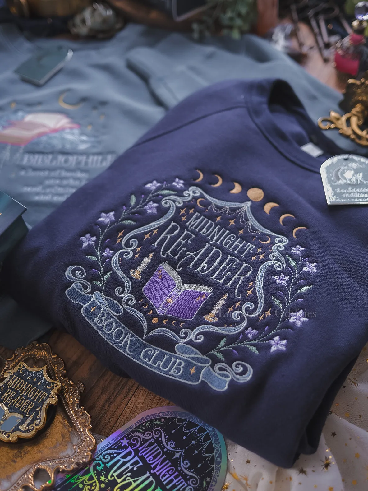 Midnight Reader crewneck sold by Enchanted Oddities product image thumbnail 3