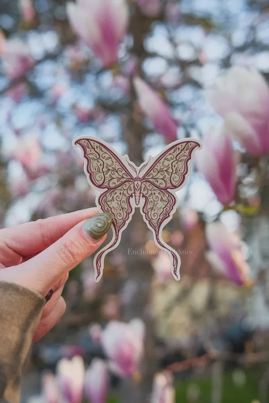 Luna Moth sticker made by Enchanted Oddities