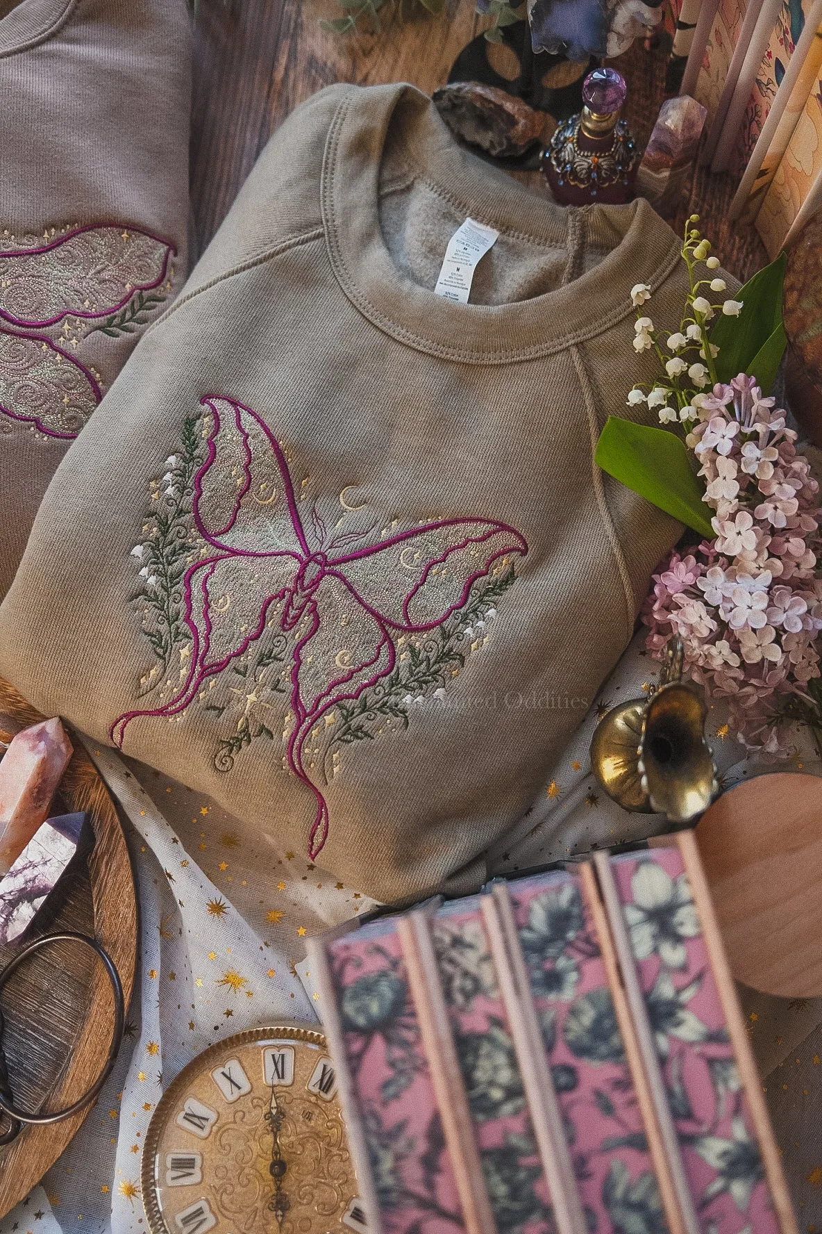 Actias Luna Crewneck sold by Enchanted Oddities product image thumbnail 4
