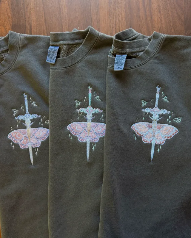Sample Sale - To Tell a Story crewnecks made by Enchanted Oddities