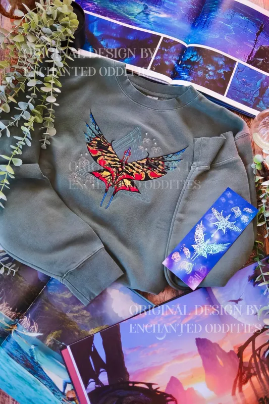*imperfect* Toruk Crewnecks made by Enchanted Oddities