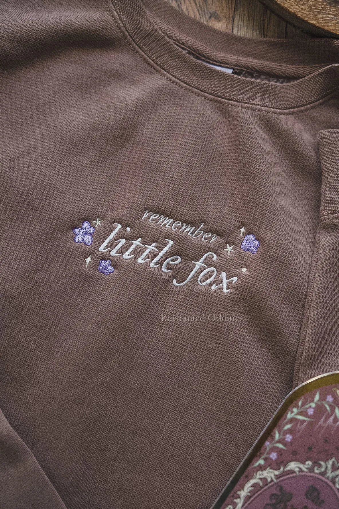 Little Fox crewneck in Brown sold by Enchanted Oddities product image thumbnail 2