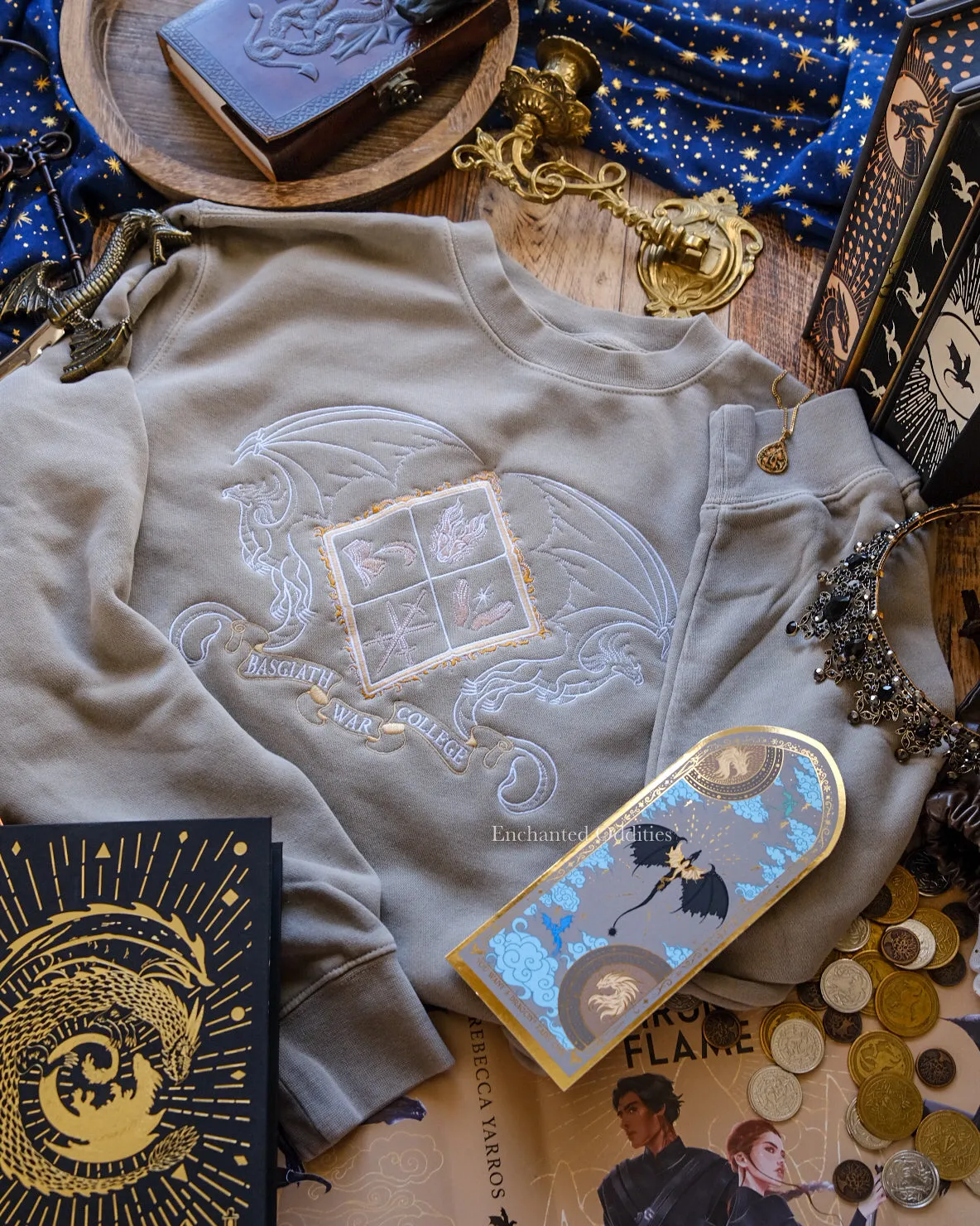Basgiath Crest Premium Crewneck sold by Enchanted Oddities