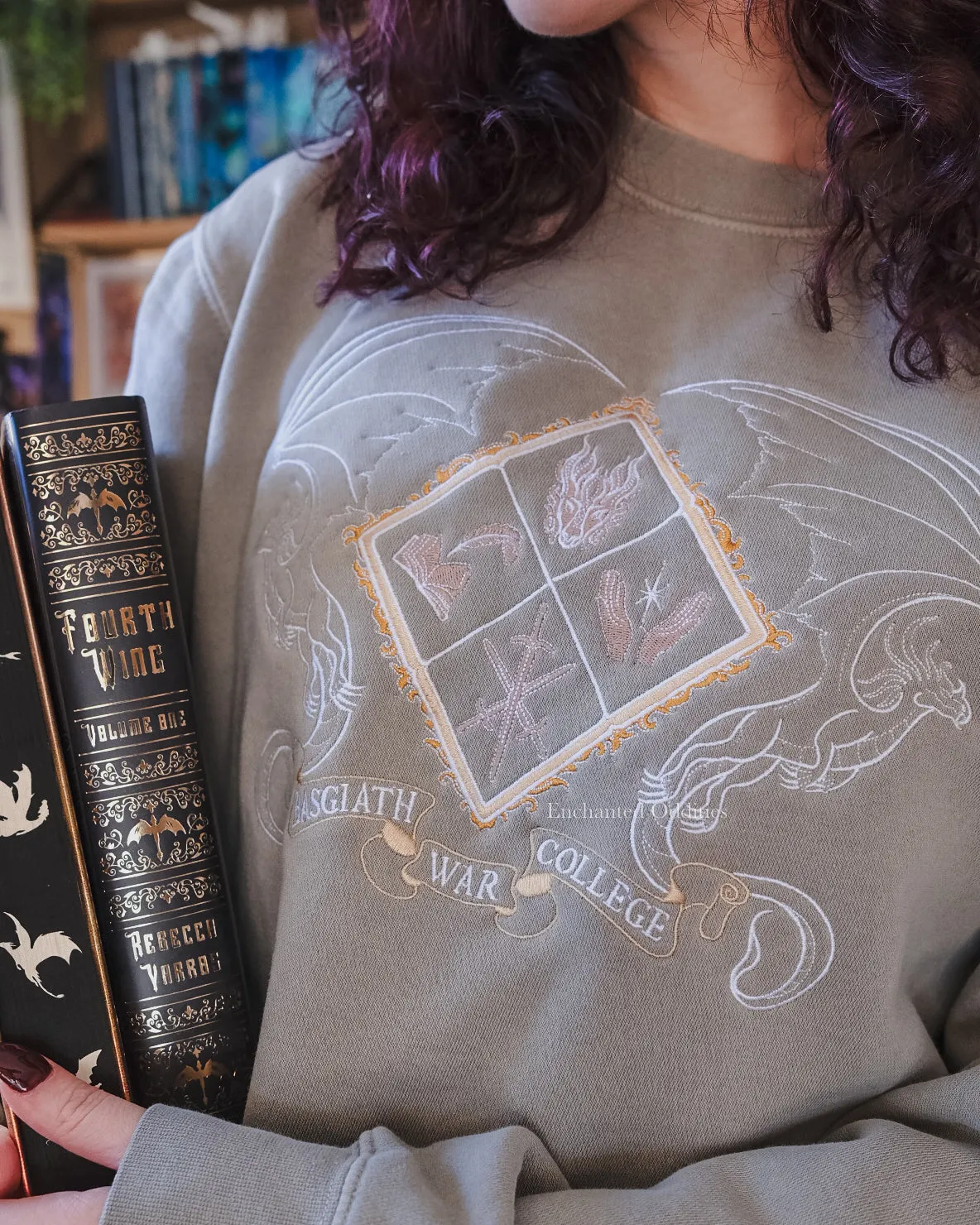 Basgiath Crest Premium Crewneck sold by Enchanted Oddities product image thumbnail 2