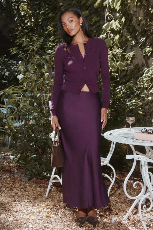 Satin Maxi Skirt sold by Dynamite