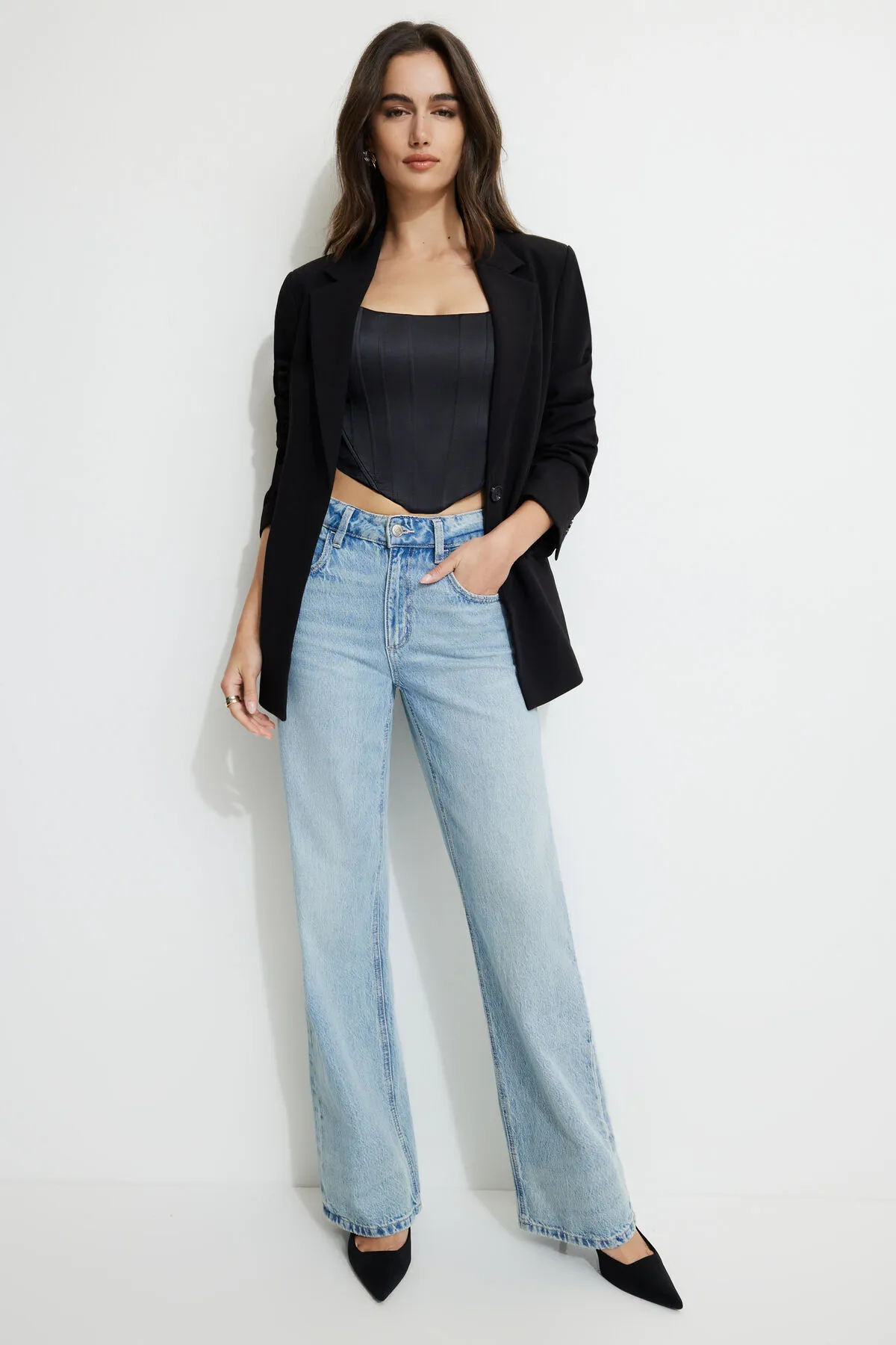 Julia Satin Corset Top sold by Dynamite product image thumbnail 2