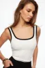 Tayla Ribbed Scoop Tank Top sold by Dynamite