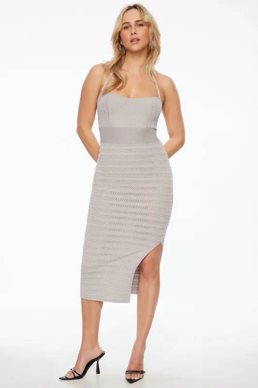 Halter Knit Bodycon Midi Dress sold by Dynamite