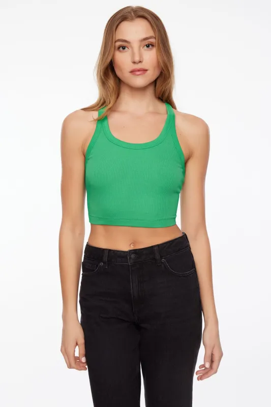 Camden Scoop Neck Crop Top sold by Dynamite
