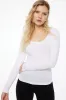 Harlynn Long Sleeve Jersey Scoop Neck Top sold by Dynamite