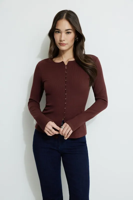 Renae Ribbed Flyaway Cardigan sold by Dynamite