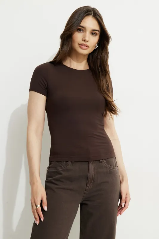 Drea Jersey Crewneck T Shirt sold by Dynamite