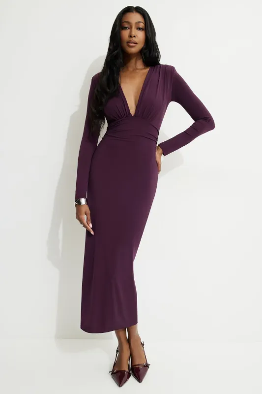 Deep V Maxi Dress sold by Dynamite