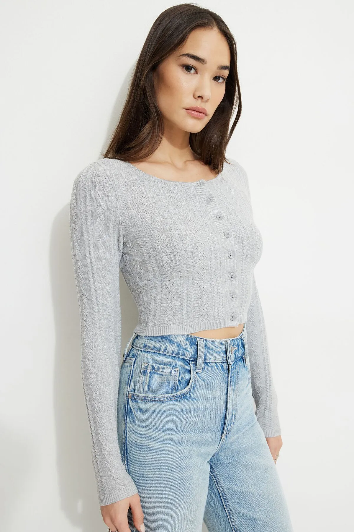 Cable Knit Cardigan sold by Dynamite