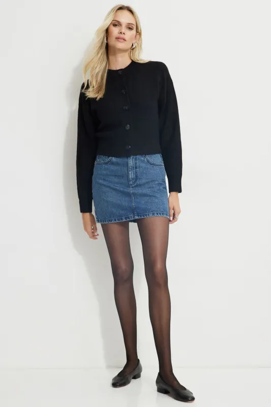 Denim Mini Skirt sold by Dynamite