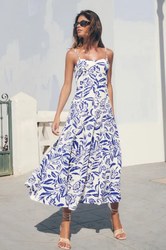 Sweetheart Linen Maxi Dress sold by Dynamite
