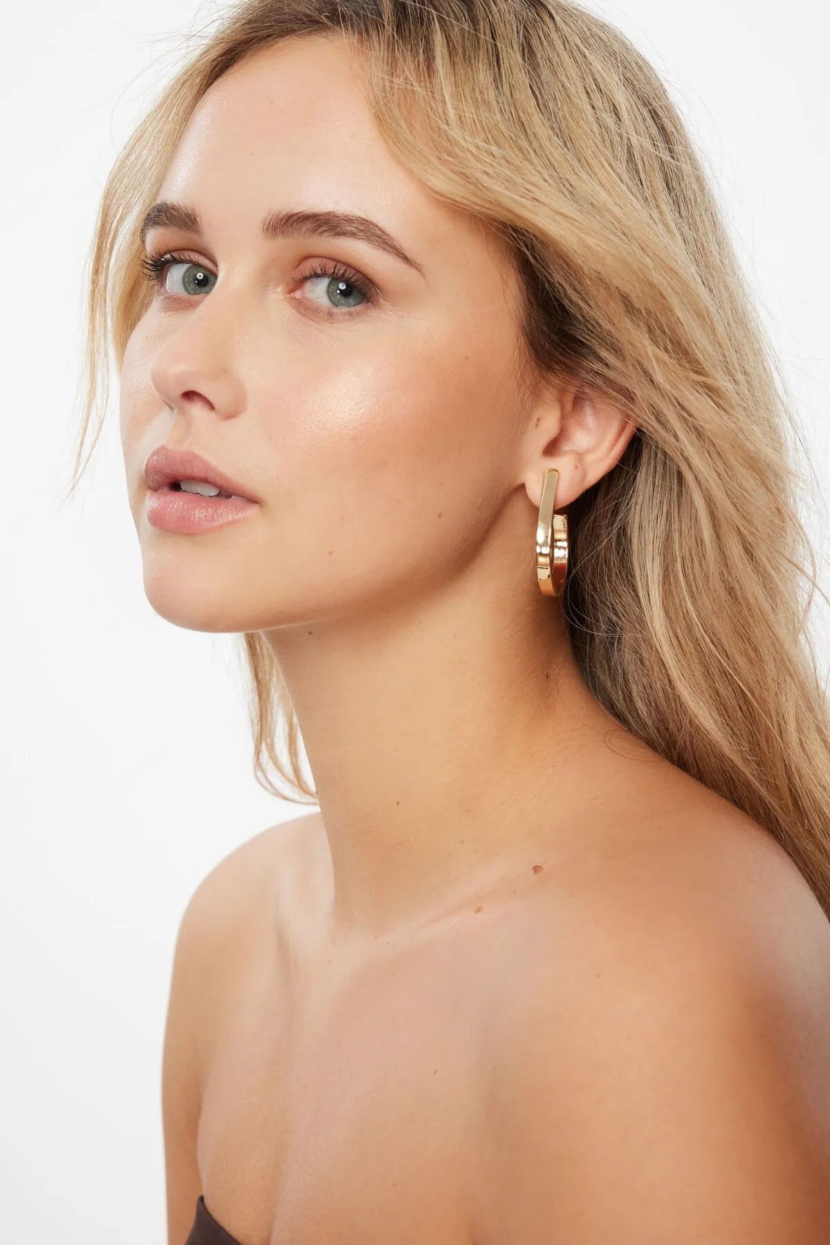 Open Loop Hoop Earrings sold by Dynamite